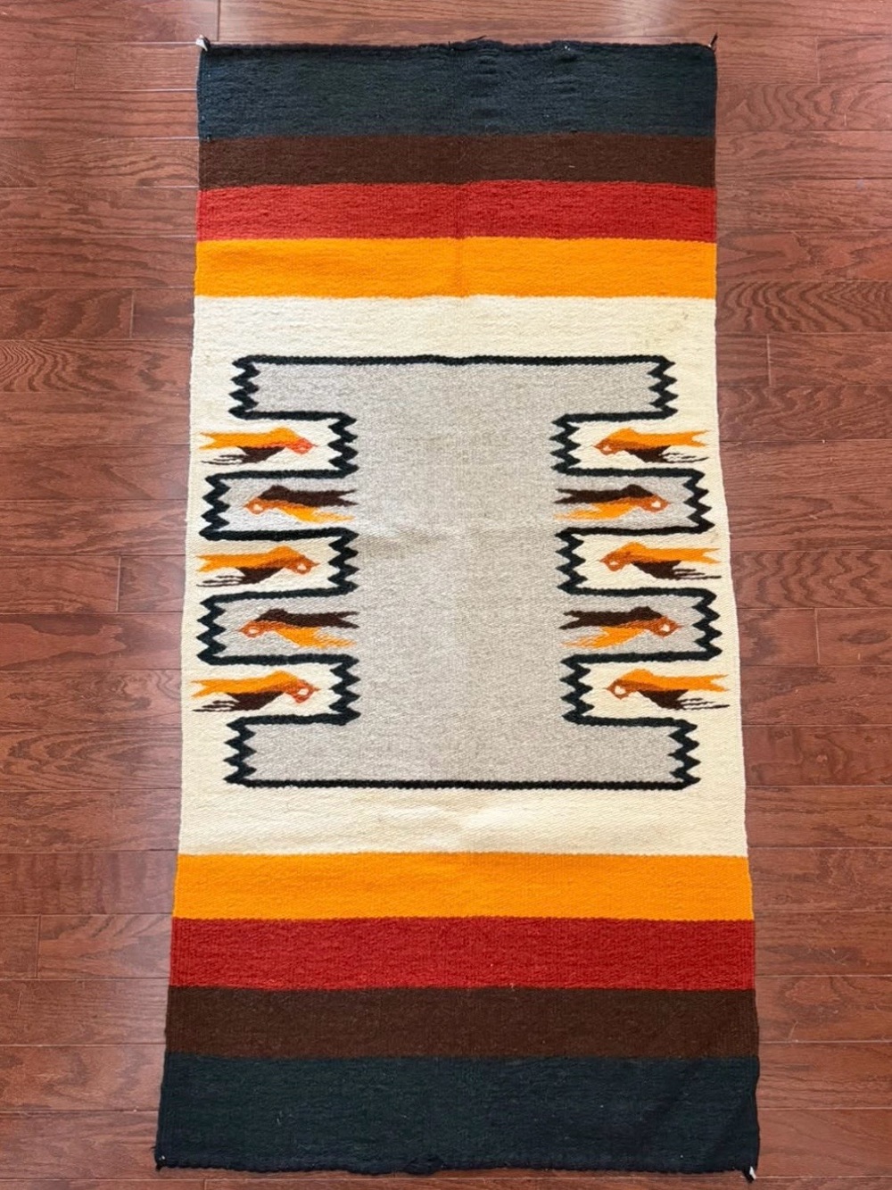 Wool Native Southwestern Runner Rug - Picture 5 of 5